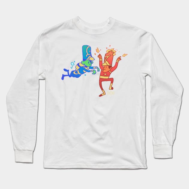 QUABO and RYON Long Sleeve T-Shirt by mikejbecker